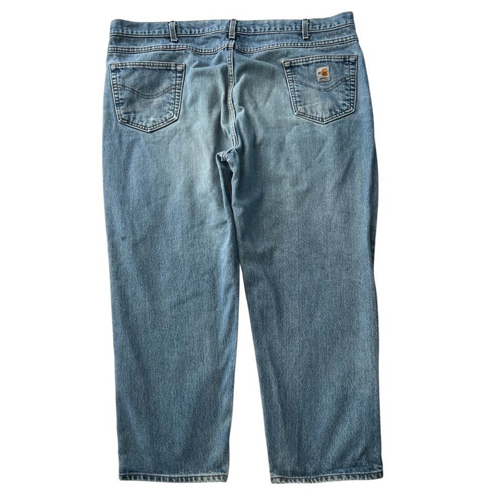 Carhartt Men's Flame Resistant Light Blue Jeans - 48x30 - Picture 2 of 14